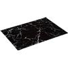 5 five simply smart 5five - Protezione per piano cottura e tagliere in vetro - Effetto marmo nero, 40 x 30 cm - Multiuso - Per la cucina