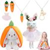 AUNGCSHE 5 Coniglio Bambina Regalo, Coniglio Peluche, peluche Coniglio, Coniglio Bambina Regalo, Regali di Pasqua, Regali di Compleanno e di Natale per Bambina di 3 4 5 6 7 8 9 10 Anni