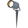 HOFTRONIC - Spikey Faretto LED da giardino in alluminio - IP65 impermeabile - Attacco GU10 - Dimmerabile - Faretto da picchetto antracite (RAL7016)