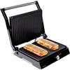 Mellerware - Griglia elettrica portatile Hotty! | 2200 W | Antiaderente | 3 in 1 (Fornello, Piastra, Barbecue) | Regolatore di temperatura | LED | Apertura 180 gradi | 29 × 46 cm | Acciaio Inox