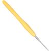 Coopay Ferri da uncinetto sottili, 1,5 mm, punta in metallo con manico morbido, ergonomico, TPR, per lavori fini