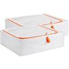 IKEA Parkla, Custodia Pieghevole, 2 Pezzi, 55 x 49 x 19 cm, Polipropilene, Busta di Stoccaggio