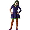 Atosa -65843 - Costume da donna Clown, 65843, viola, 3-4 anni