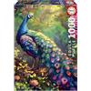 Educa - Puzzle 1000 pezzi Il giardino dei pavoni | Puzzle animali esotici | Misura 48x68 cm | Include colla Fix | Per adulti 14+ (20262)