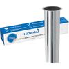 kör4u Tubo sommergibile di design, tubo extra lungo 300 mm, cromato per sifone, chiusura inodore, universale