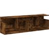 vidaXL Mobile a Parete 100x20x30 cm Rovere Fumo in Legno Multistrato