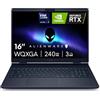Alienware 16x Aurora Gaming Laptop AC16251 16 WQXGA 240Hz G-Sync Display, Intel Core Ultra 9 275HX Series 2, Nvidia Geforce RTX 5070, 32GB RAM, 1TB SSD, Windows 11 Home, Tastiera RGB AlienFX QWERTY