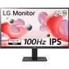 LG 24MR400-B Monitor PC 60,5 cm [23.8] 1920 x 1080 Pixel Full HD Nero (24 FHD IPS 100HZ MNTR 1920X1080 - 16:9 5MS 1300:1 HDMI/VGA/HEADPHO)