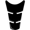 4R Quattroerre.it Paraserbatoio Tank Pad Adesivo 3D per Moto Slim Short Nero, 11.5 x 16.5 cm