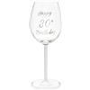Maturi Bicchiere da vino Maturi Happy 30th Birthday con stelo in argento e diamante - 400 ml