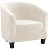 TOPCHANCES Copripoltrona Chesterfield 2 Pezzi,Elasticizzato Fodere Copripoltrona 1 Posto,Velluto Fodera Poltrona Club Tullsta per Bar Soggiorno Camera da Letto Reception