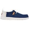 Hey Dude Mocassini estivi da uomo Wally in lino, Sargasso Blu/Bianco, 39.5 EU