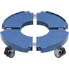 IDZO Ruote Heavy Duty 199,6 kg di capacità, Regolabile 38-53 cm Supporto per Piante, Blu