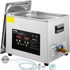 VEVOR Pulitore a Ultrasuoni Aggiornato 15 L Riscaldatore 600 W Ultrasuoni 360 W Pulitore per Parti a Ultrasuoni da Laboratorio Digitale con Temporizzatore per Pulizia di Strumenti Dentali in Vetro