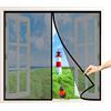 AIPPEI Zanzariera A Chiusura Automatica, 120x140 cm Anti Zanzare Calamite Tenda, Chiusura Automatica Adsorbimento Magnetico, Conveniente per Bambini E Animali Domestici, Nero P