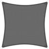 Brigros - Tenda Ombreggiante Esterno Quadrata In HDPE 180gr/m2 Con Anelli Inox, Anti-UV, Con Borsa, Telo Parasole Per Esterni Dimensioni 3x3, 4x4, 5x5, Vela Ombra Giardino (Grigio, 3x3)