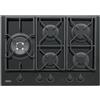 Kernau KGH 7534 T CI B Step Flame, Piano cottura a gas, Black