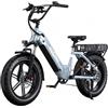 ONESPORT OT08 Bicicletta elettrica, motore da 500 W, batteria da 48 V 18 Ah, pneumatici da 20*4,0 pollici - Grigio