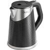 olega Bollitore elettrico OLEGA, 1800 W, bollitore per acqua bollente rapida, bollitore portatile da 1,8 l, bollitore elettrico per il tè, senza BPA, risparmio energetico, design sicuro (Nero)