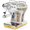 Ariete 1389 Macchina da caffè Positano, 850W, Capacità serbatoio 0,9L, Filtro ½ tazze, Vassoio raccogli goccia, Cappuccinatore