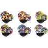 Excelsa Rhapsody Servizio Piatti 18 Pezzi, Porcellana e Stoneware, Decoro Multicolore, 6 Persone (Fondine Nere)