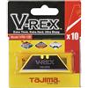 Tajima VRB10B - Lame trapezoidali per taglierino, confezione da 10 pezzi