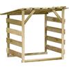 Gecheer Capanno,Legnaia,Portalegna,da Giardino,in Legno di Pino Impregnato,Pergola con Tetto,Rimessa per Legna da Ardere in Legno,Legnaia in Legno Giaridno,Portalegna da Esterno,Casetta Porta Legna