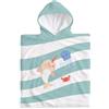 Miniland - Poncho Asciugamano in Cotone con Cappuccio per Bambini, Morbido, Assorbente e Traspirante