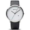 BERING Unisex Analogico Quarzo Classic Orologio con Cinturino in Pelle di Vitello Cinturino e Vetro Zaffiro 11139-404