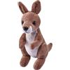 Wild Republic Pocketkins Eco Canguro, Peluche, 12 cm, Giocattolo di Peluche, Realizzato con Materiali Riciclati, Ecologico