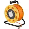 Goobay 58934 Bobina di Cavo di Rete 50m / Cavo Cat 7A Esterno RJ45 Presa Keystone/S/FTP - 1000 MHz Rj45 / Bobina di Cavo di Rete/Cavo di prolunga/Arancione