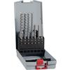 Bosch 7X PRO SDS plus-5X Set di punte per trapano a percussione (per calcestruzzo, calce e sabbia, Ø 5-12 mm, accessori professionali per martello rotativo, demolitori)