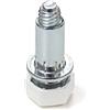 Emuca 2020015 Piedino regolabile a vite per mobile con dado, filettatura M6x30mm, Set di 20 pezzi