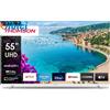 55 Pollici (139 Cm) 4K Ultra HD Bianco Smart Android TV, Google Assistant, Wi-Fi