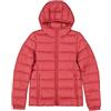 Champion Legacy Outdoor W (117568) -WR Light Nylon Cirè 35gr C-Logo Hooded Giacca imbotita, Rosso Minerale (MLR), L Donna