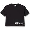 Champion American Classics Oversize T-shirt, Donna, Nero, XS