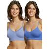 Billet Doux Zen Attitude Reggiseno, Jaune + Rose Corail, 6-8 (Pacco da 2) Donna