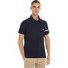 Tommy Hilfiger Maglietta Polo Maniche Corte Uomo Regular Fit, Blu (Desert Sky), M