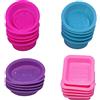 FineGood 20 pc sapone in silicone che fa stampi, forma rotonda ovale quadrata, fineGood dolce cupcake muffin stampo per fai da te artigianale fatto in casa, commestibile
