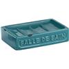 Gedy Vivienne Portasapone, Ceramica, blu, taglia unica
