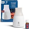 Yankee Candle Kit base Diffusore di fragranza ad ultrasuoni | Olio all'aroma Black Cherry | LED che cambia colore | Timer per spegnimento automatico | Funzionamento silenzioso | Spina UE