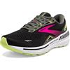 Brooks Adrenaline Gts 23, Scarpe da corsa Donna, Nero (Black Gunmetal Sharp Green), 37.5 EU