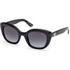 GUESS Gu00196 Occhiali, 01B Shiny Black, 51/23/140 Donna