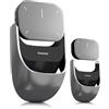 OIKKEI 2025 Nuovo Mouse Wireless - 2 in 1 Mouse Aria Rimovibile [No GPT], Presentatore con Puntatore per Presentazioni e Telecomando con Laser, Compatibile con PC/Mac/Portatile (No Registrazione, Argento)