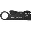 KNIPEX Spelacavi per cavi coassiali in blister 105 mm, 16 60 05 SB