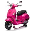 BricoShop24 Moto Elettrica Bambini 12V Vespa GTS Super Rosa con LED e MP3