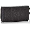 Armani ExchangeWristlet Round ZipDonnaBorsette da polsoNero (Nero - Black)3x19x10.5 centimeters (B x H x T)