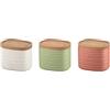 Guzzini -SET 3 BARATTOLI S 'TIERRA'Colori decori vari
