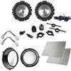 Superauto hi-fi Kit 4 Casse Per Fiat Panda dal 2003 al 2012 Con Adattatori E Supporti Altoparlanti Alpine Predisposizione Anteriore + insonorizzante