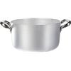 Baldassare Agnelli Pentole Agnelli ALMA10420 Casseruola Alta con Maniglie, Alluminio, Argento, 20 cm